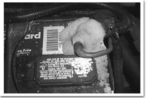 corroded battery